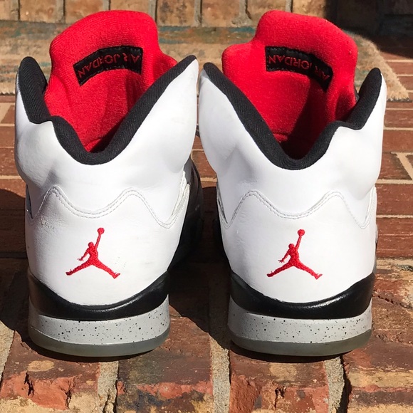 Air Jordan Retro 5 White Cement Size 11.5 - Picture 4 of 8